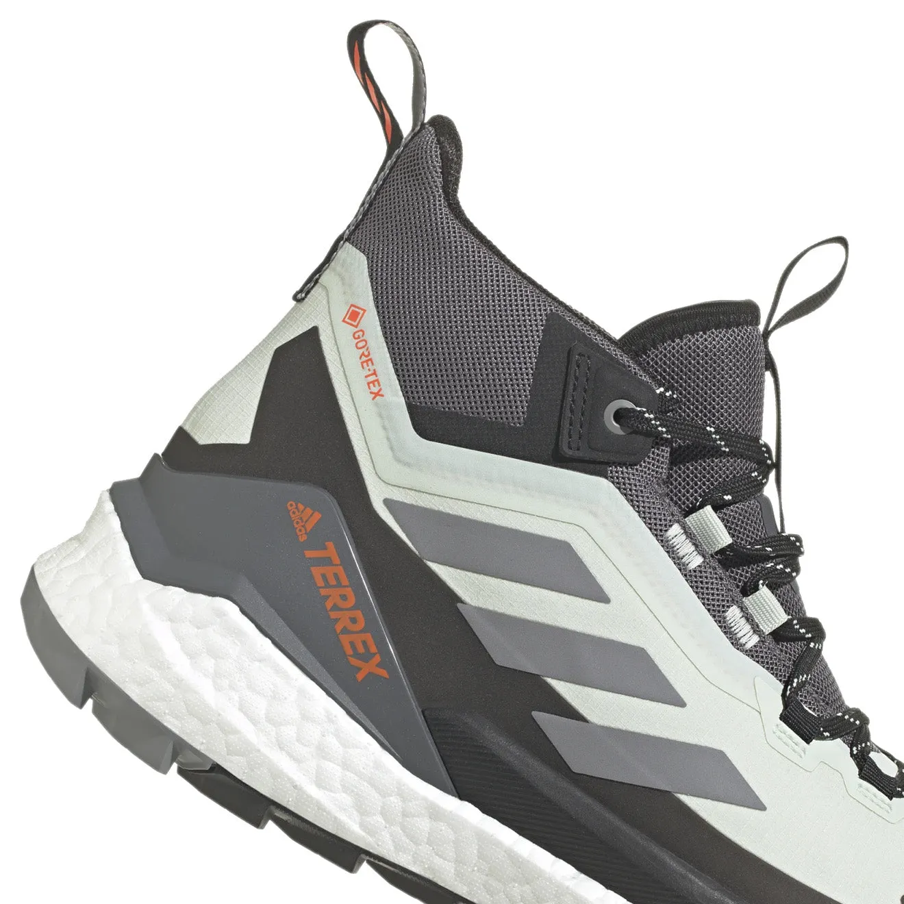 Adidas Terrex Free Hiker 2 Gore-Tex Hiking Shoes Linen Green / Grey Three / Impact Orange