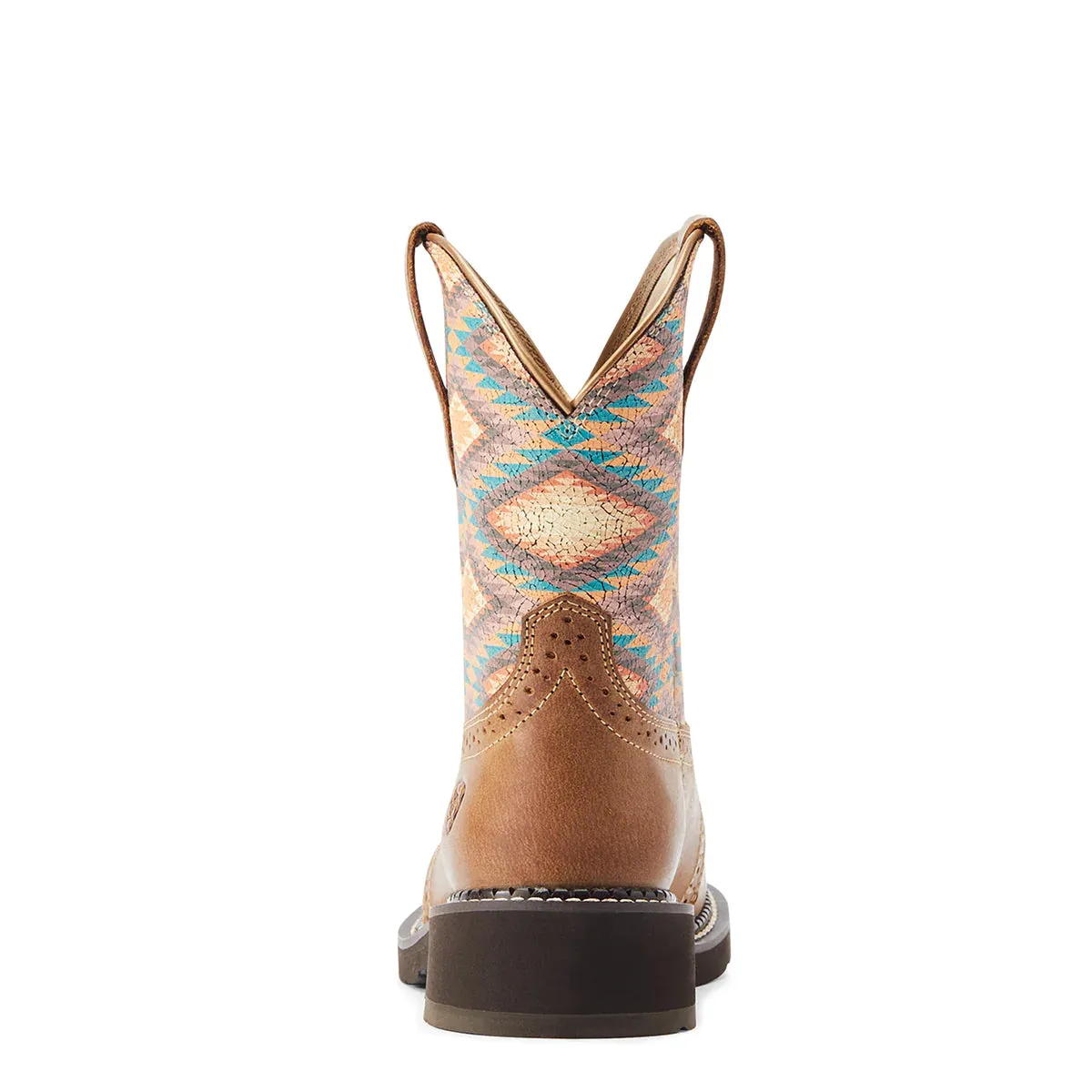 Ariat Women's Fatbaby Heritage Farrah Coastal Tan\Aztec Blanket