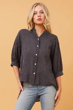 BELINA STRIPE BUTTON UP SHIRT