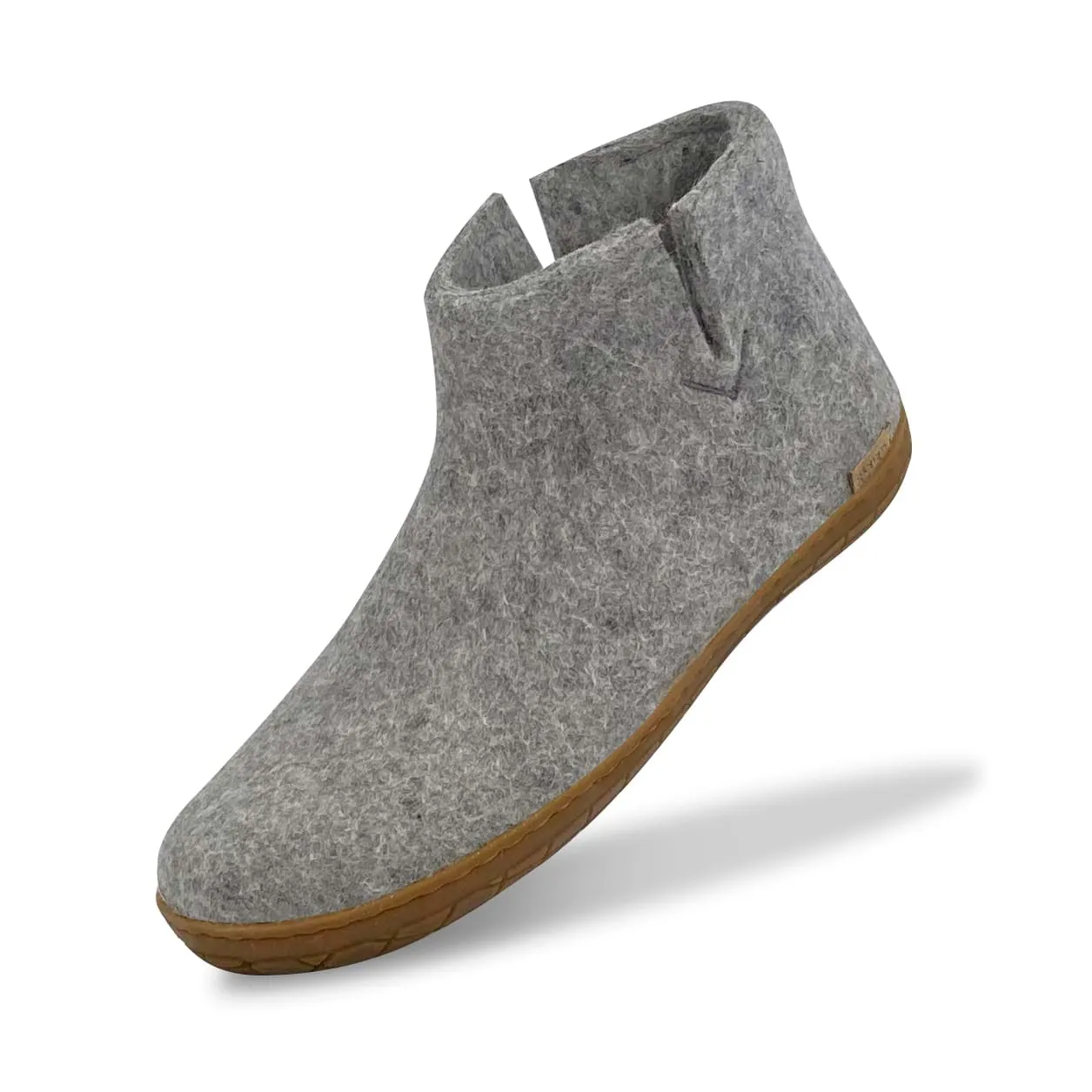 Boot with natural rubber sole - honey - Grey