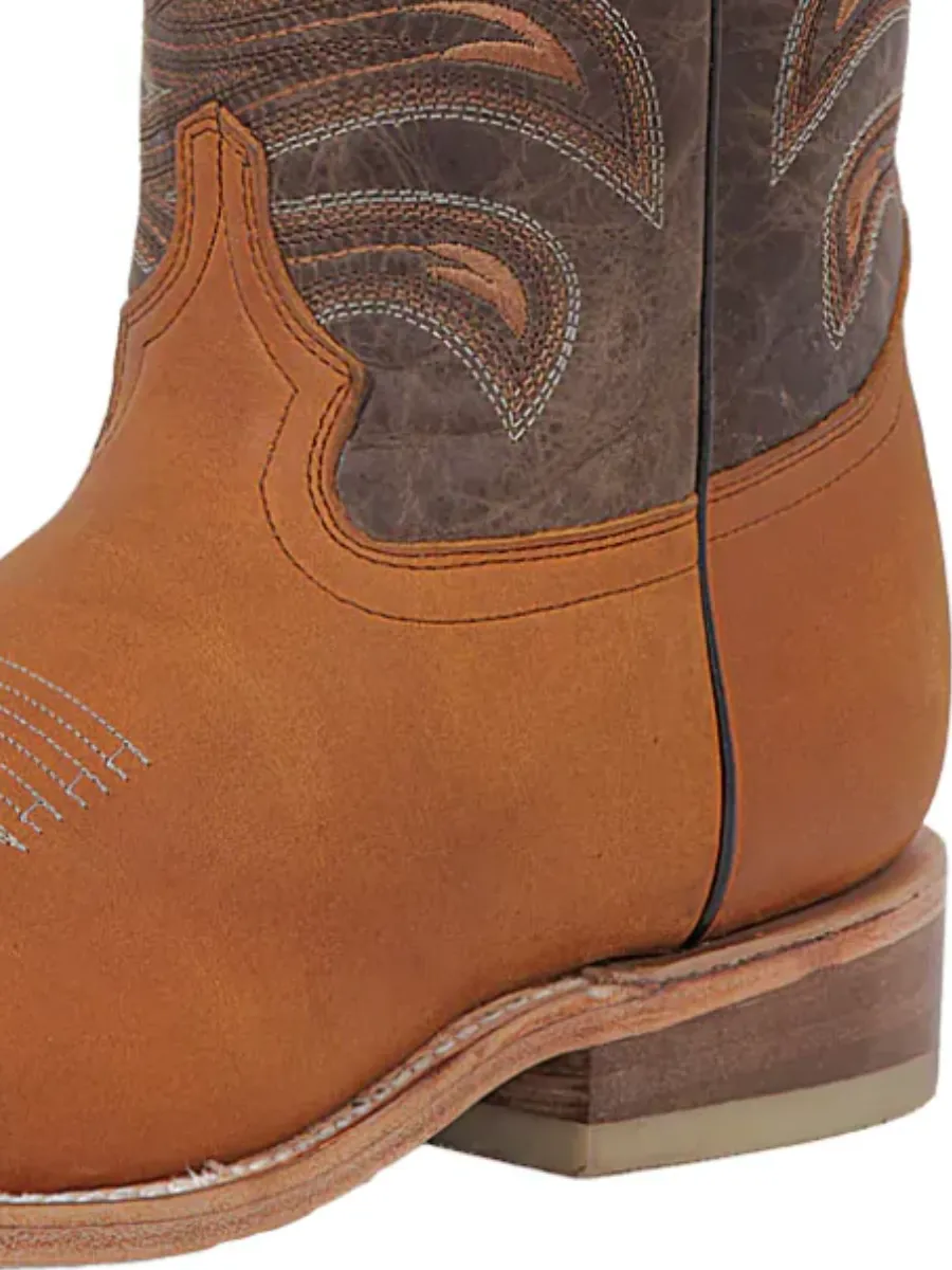 Botas Vaqueras Rodeo Clasicas de Piel Genuina para Hombre 'El General' - ID: 42991