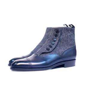 Carkeek II - Midnight Calf / Blue Tweed