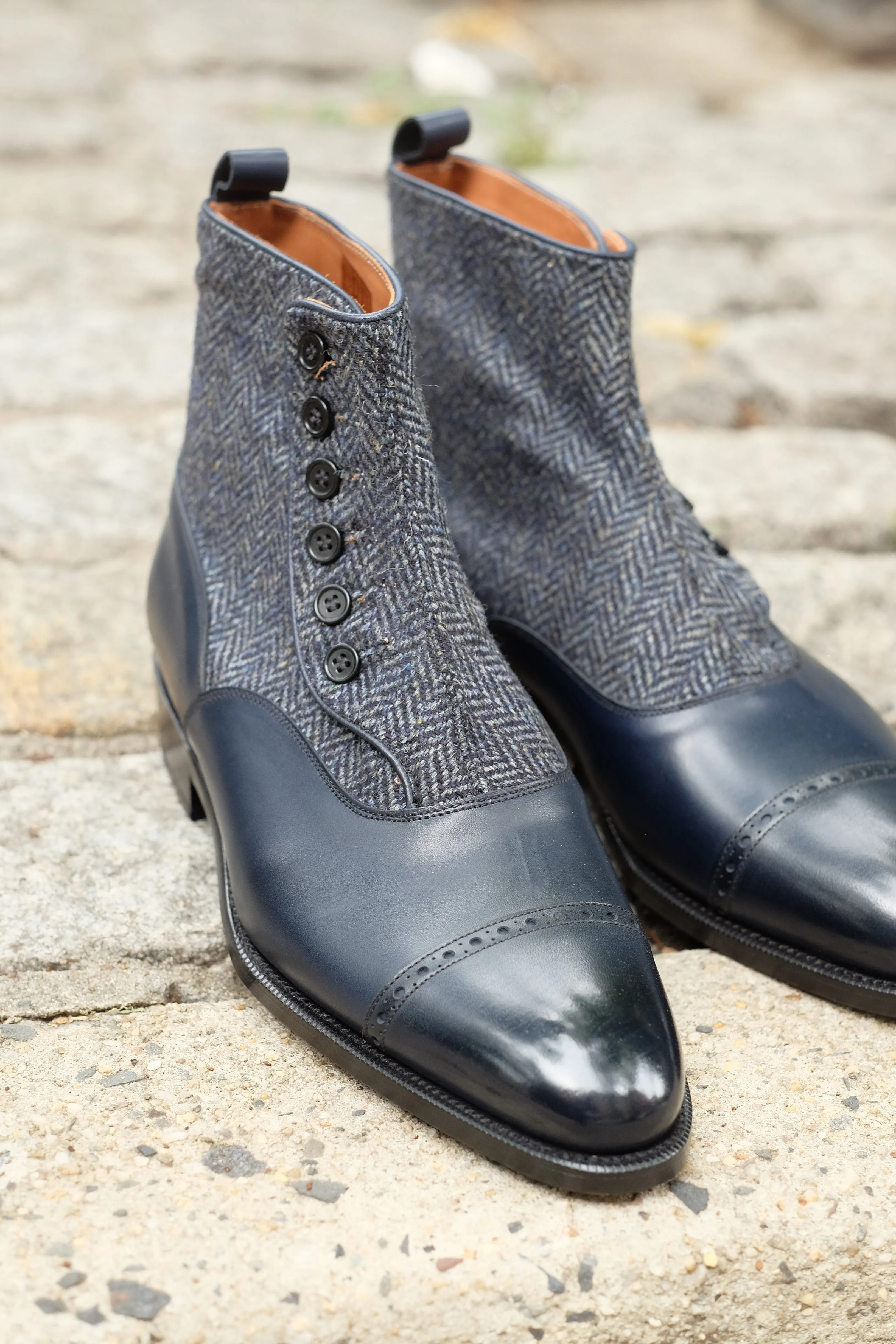 Carkeek II - Midnight Calf / Blue Tweed