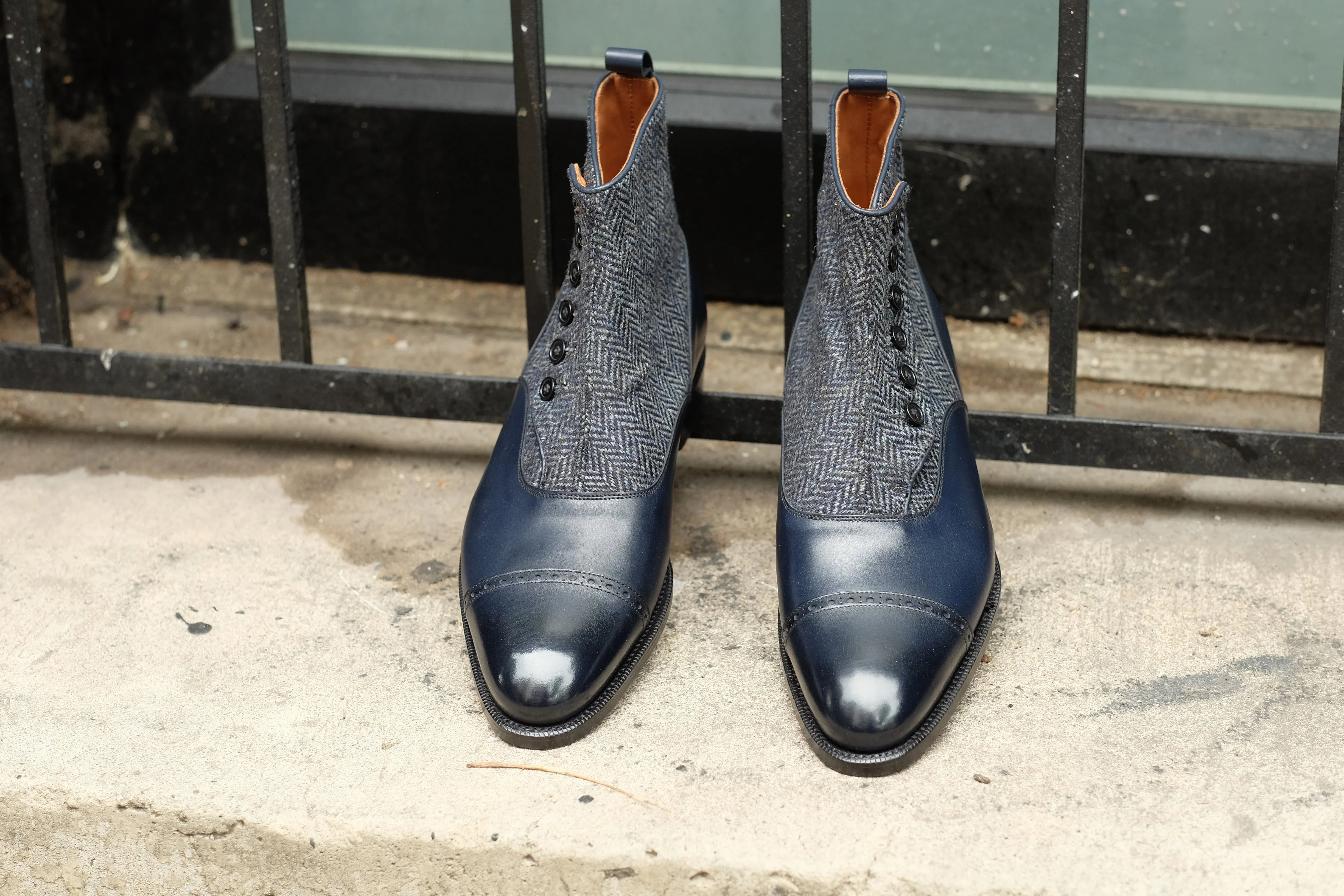 Carkeek II - Midnight Calf / Blue Tweed