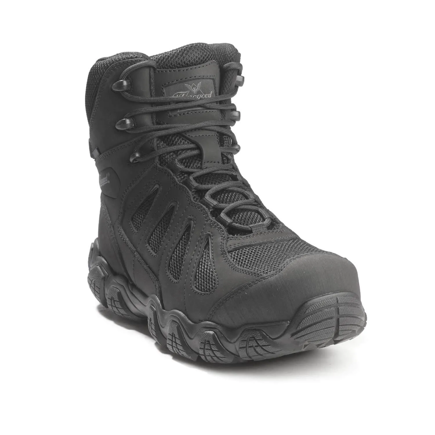 Crosstrex 6 Composite-Toe Boots Black Side Zip WP