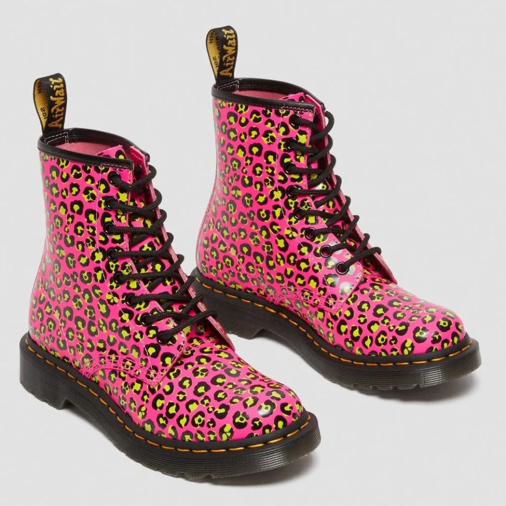 Dr. Martens Women's 1460 Leopard - Pink