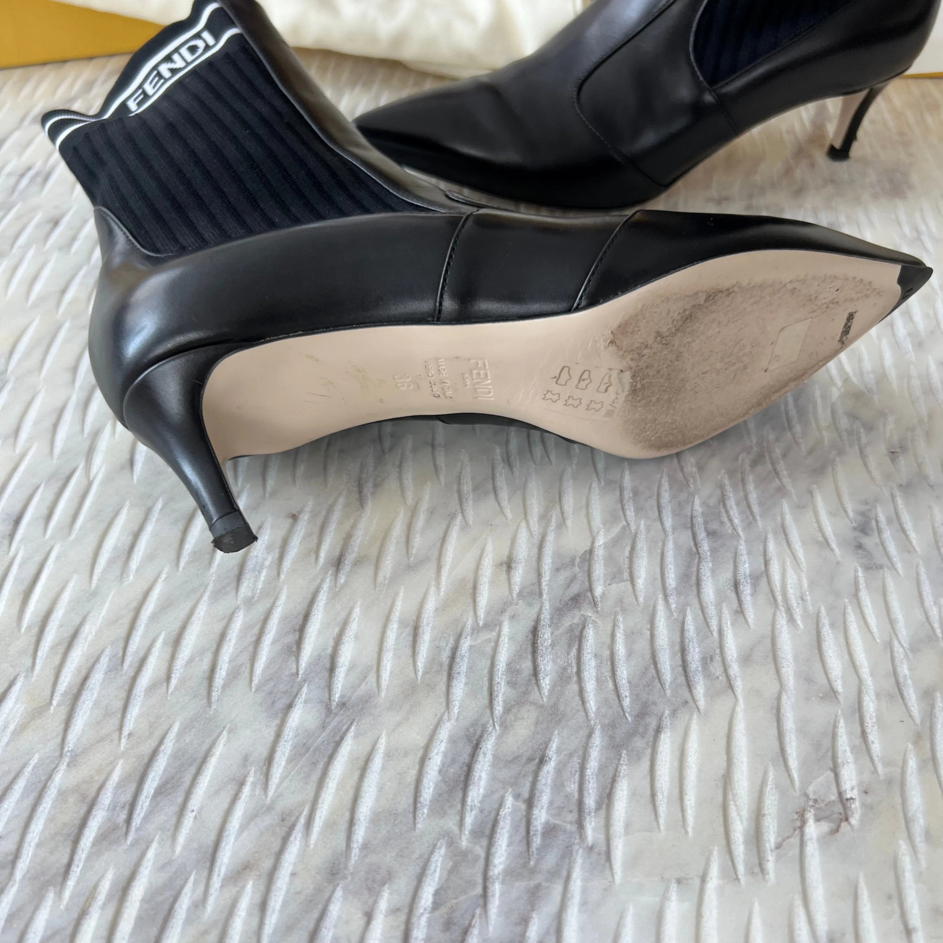 Fendi Tronchotto Ankle Boots