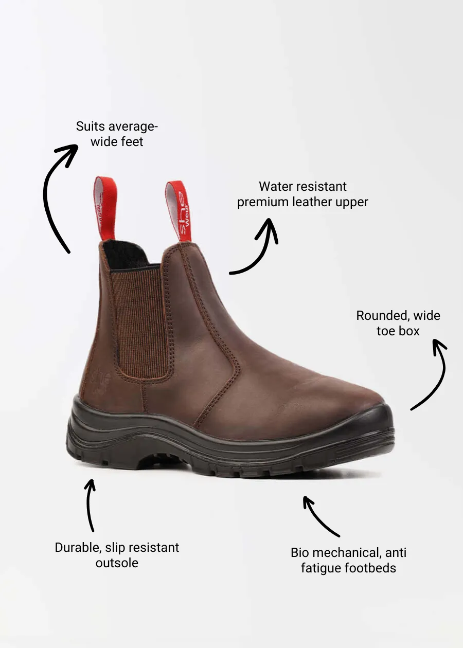 Inspires: women's safety work boots (pull on)