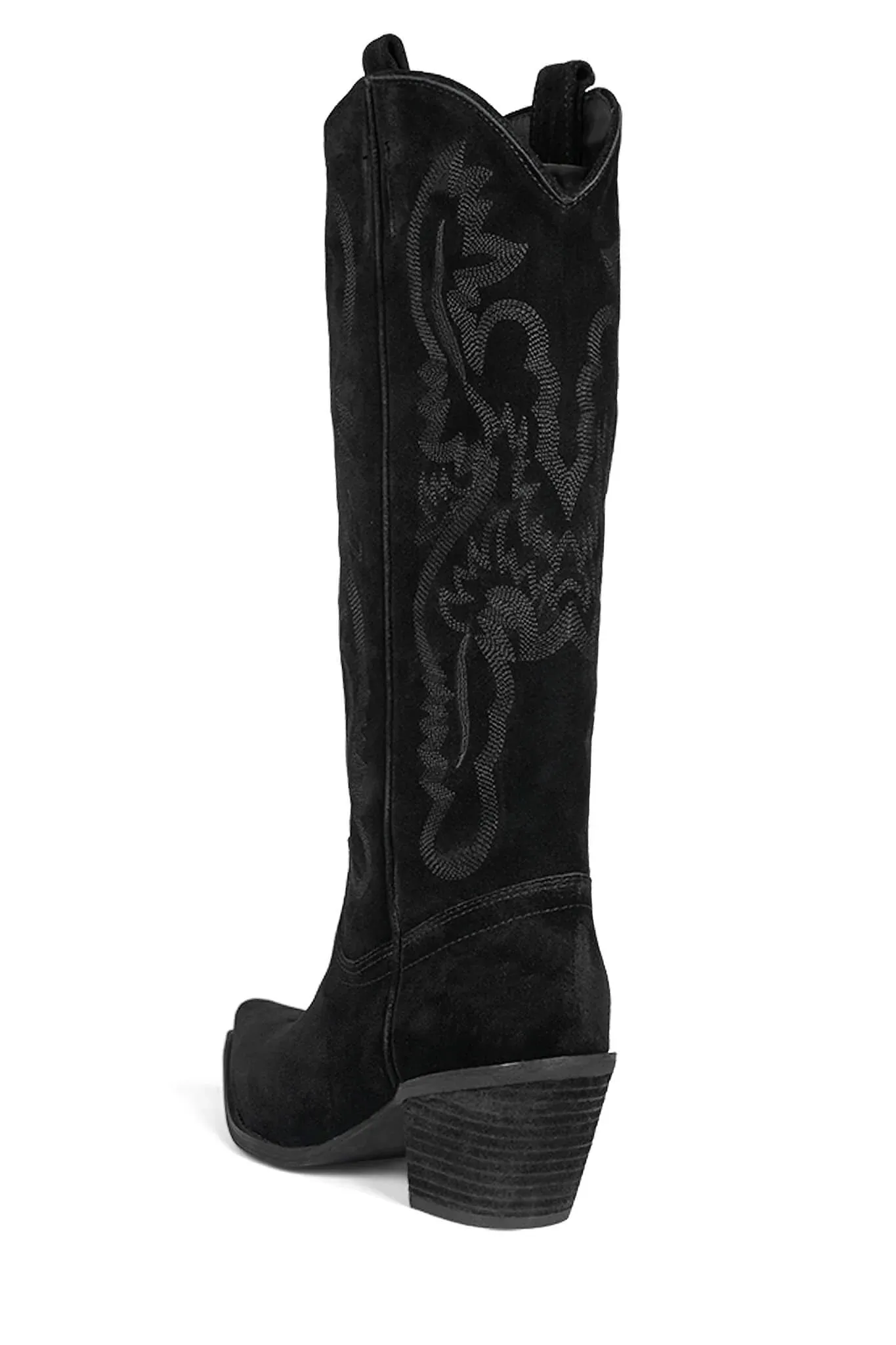 JEFFERY CAMPBELL RANCHER-K BLACK OILED SUEDE