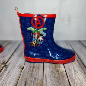 Kids Wellington Welly Boots Avengers Blue/Red Boys/Girls 10-2.5