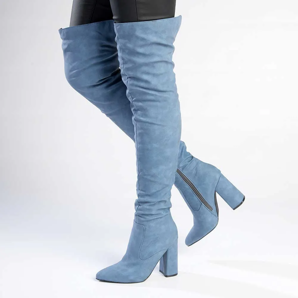 Madison Portia Long Boots - Denim