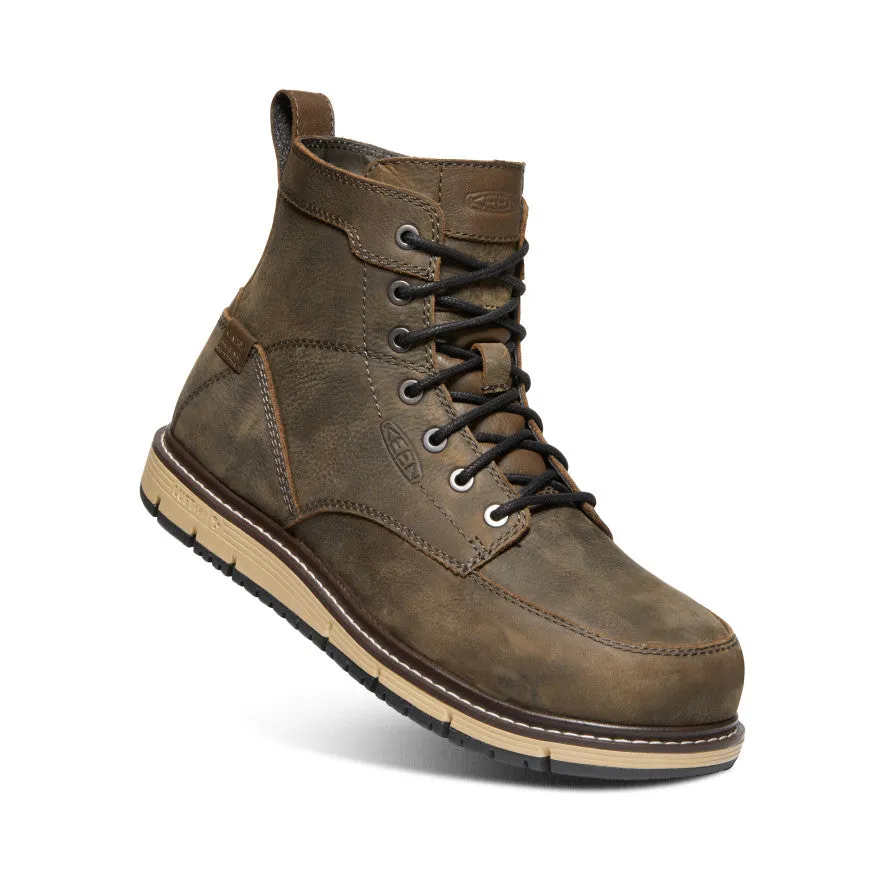 Men's San Jose 6 Waterproof Boot (Aluminum Toe)  |  Cascade Brown/Black