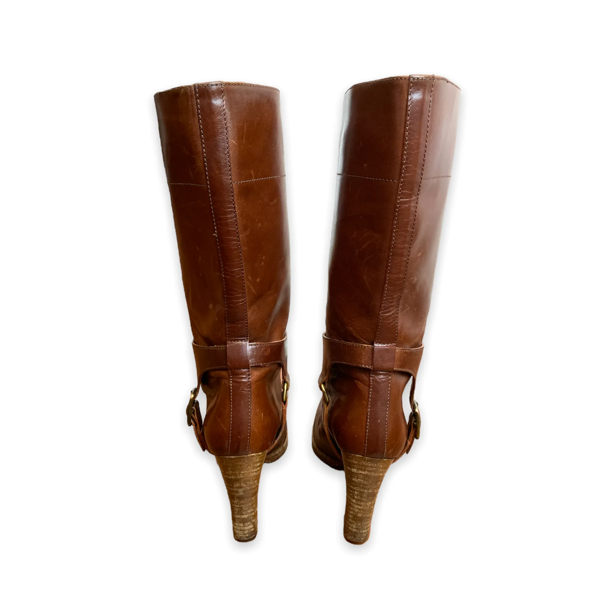 Miu Miu Brown Leather Boots