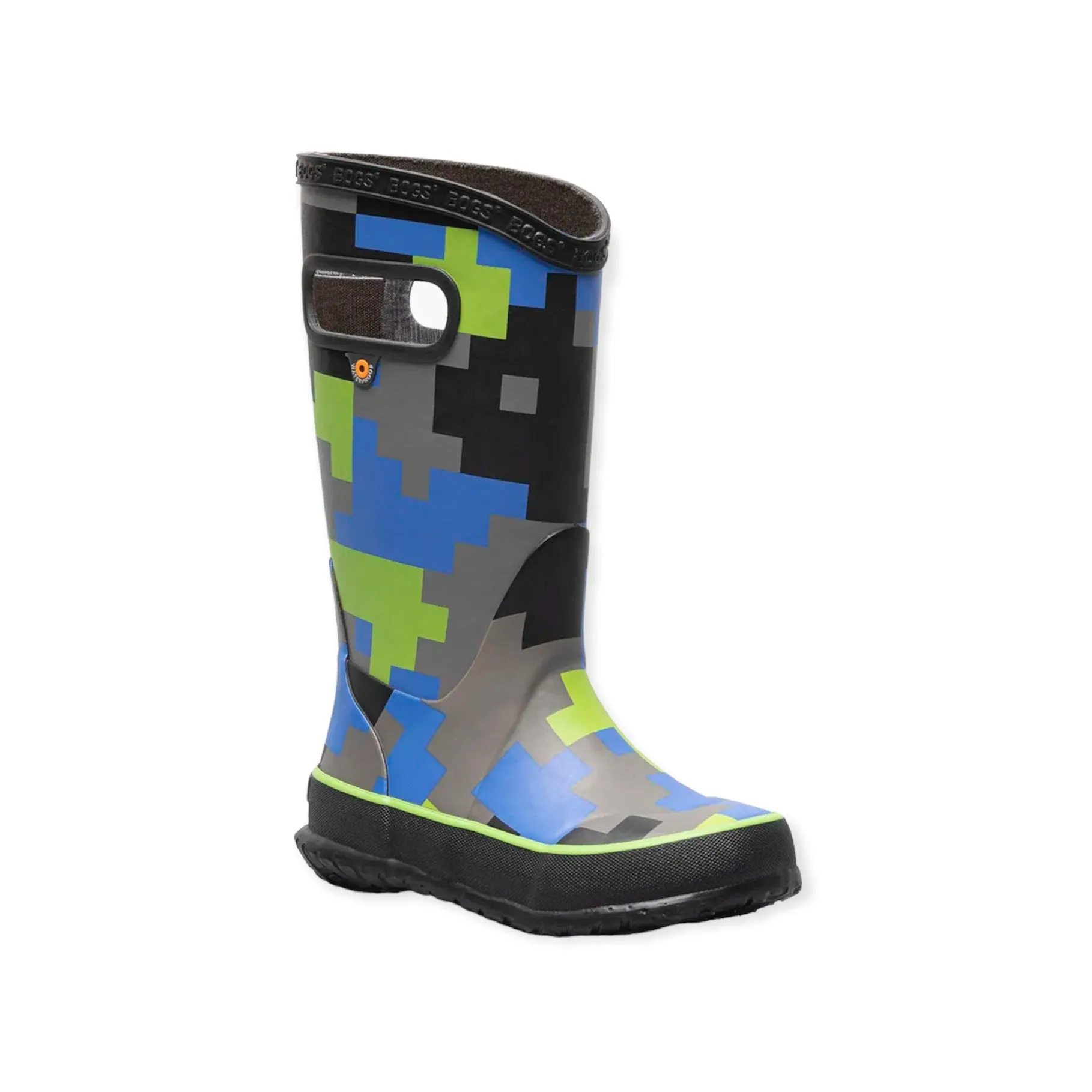 Rainboot Big Camo - Black and Green