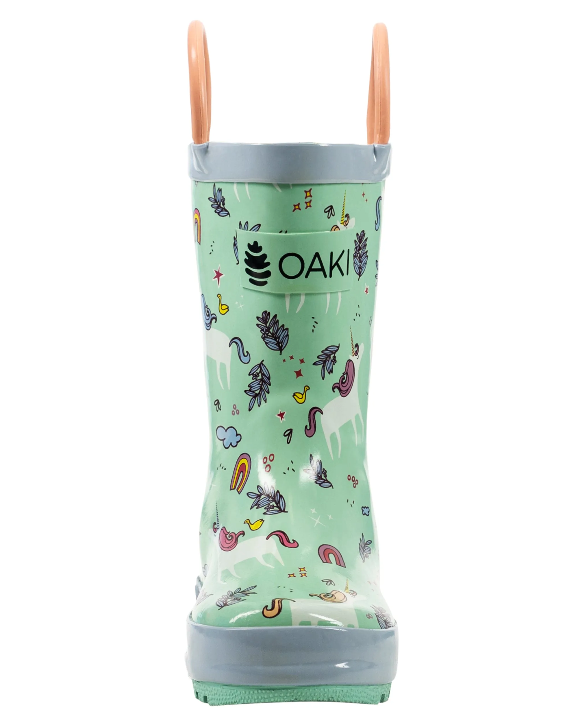 Snooty Unicorn Loop Handle Rubber Rain Boots