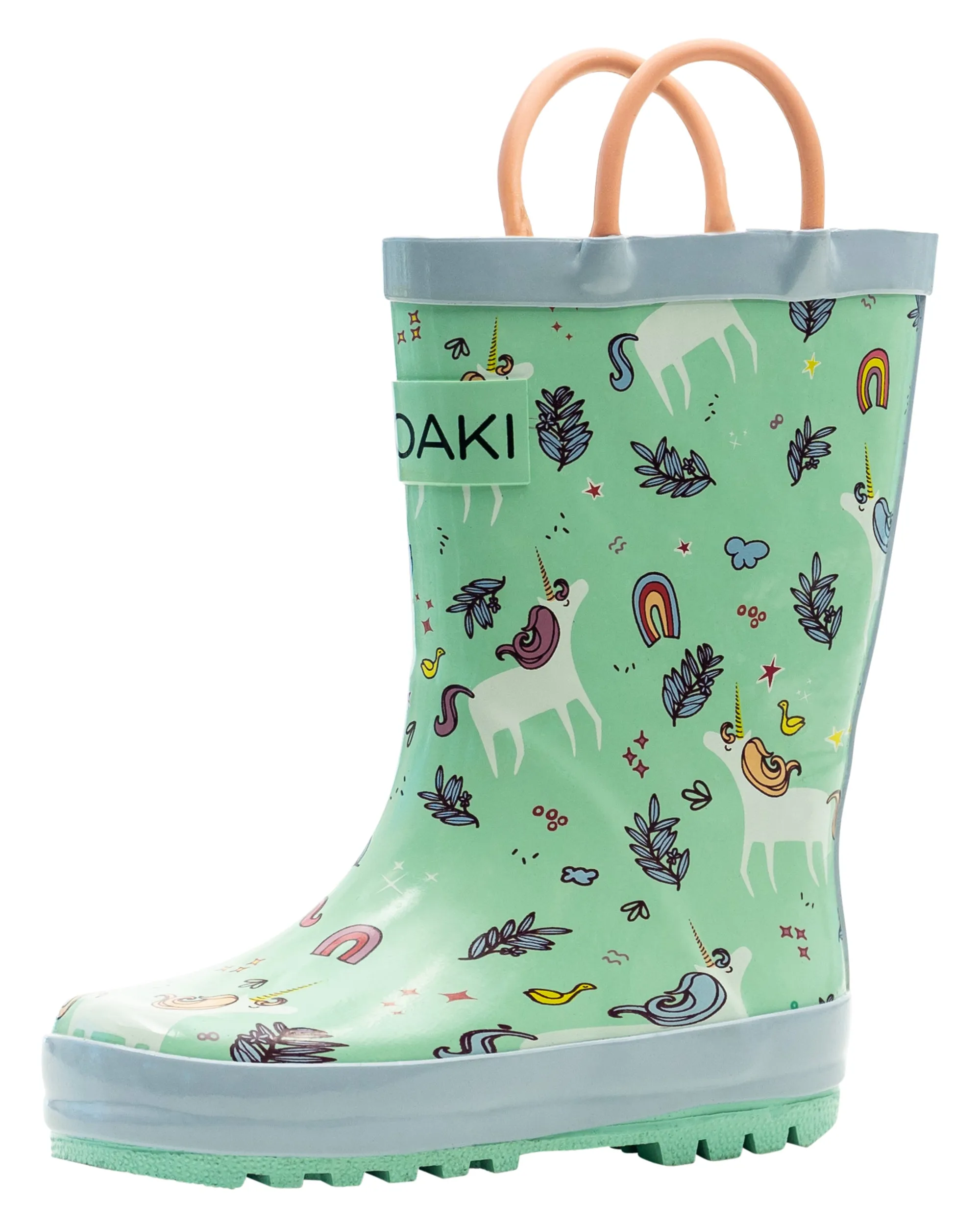 Snooty Unicorn Loop Handle Rubber Rain Boots