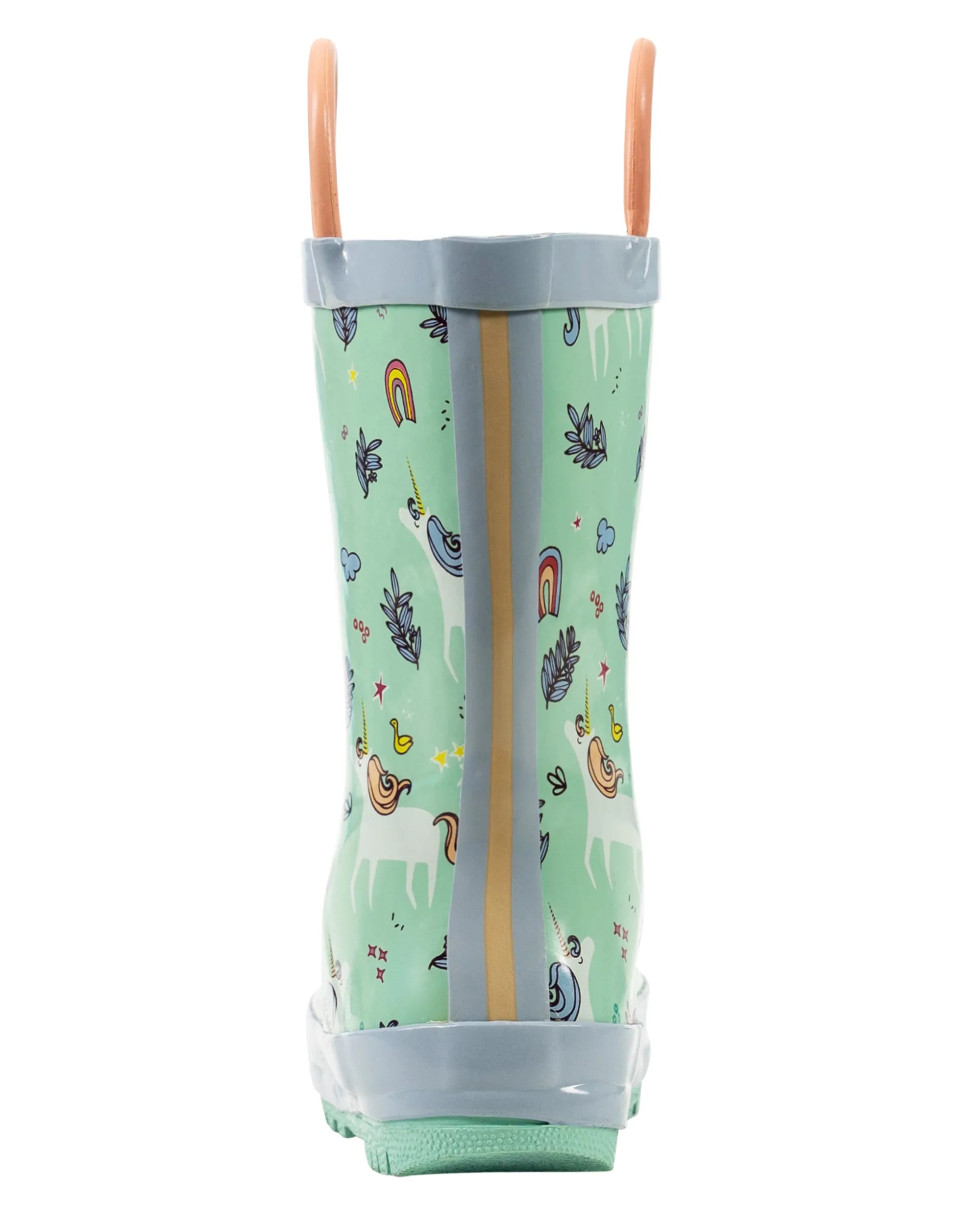 Snooty Unicorn Loop Handle Rubber Rain Boots