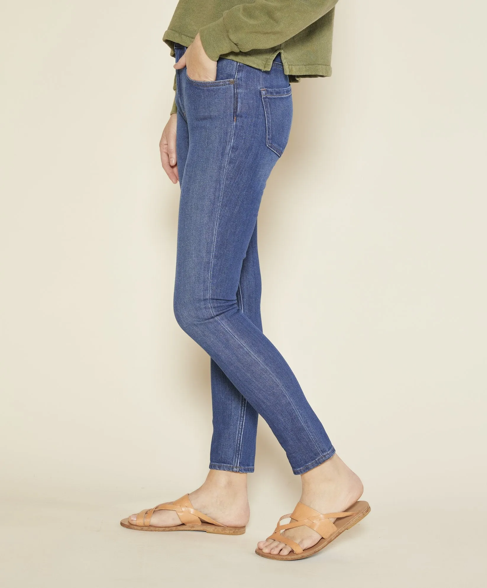 Strand High Rise Skinny Jeans