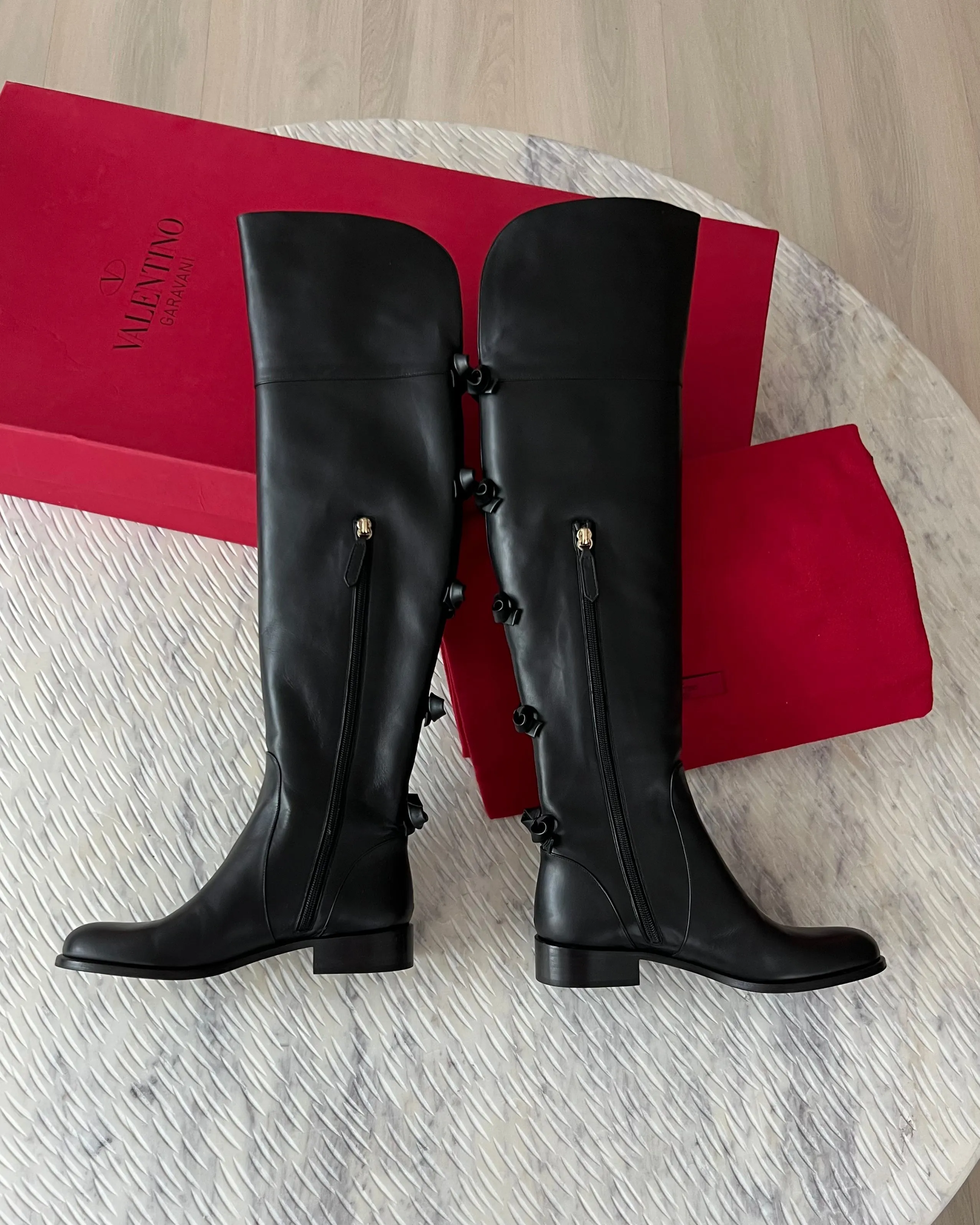 Valentino Garavani Bow Over the Knee Boots