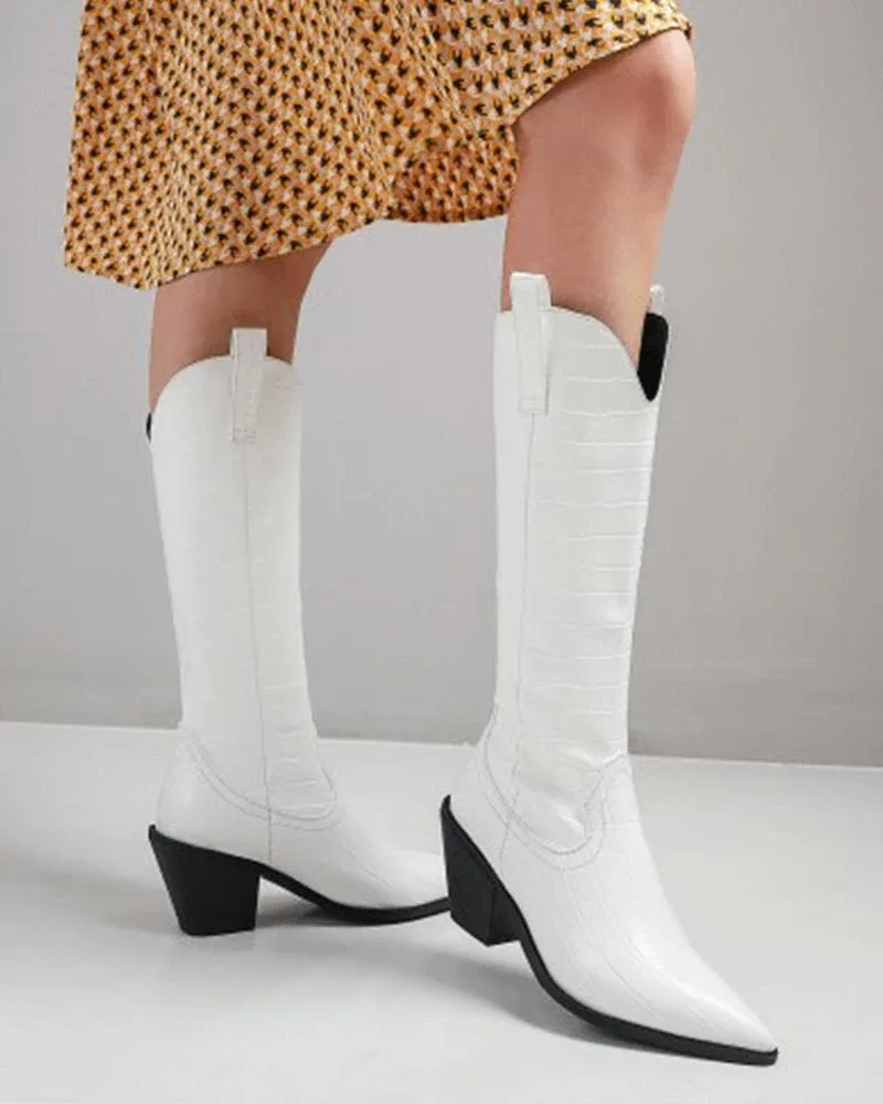 Women's Fashion Daily Chunky Heel Boots