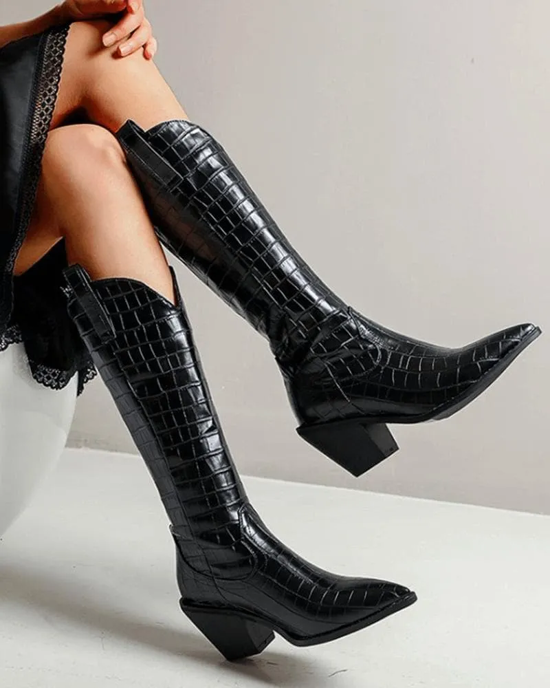 Women's Fashion Daily Chunky Heel Boots