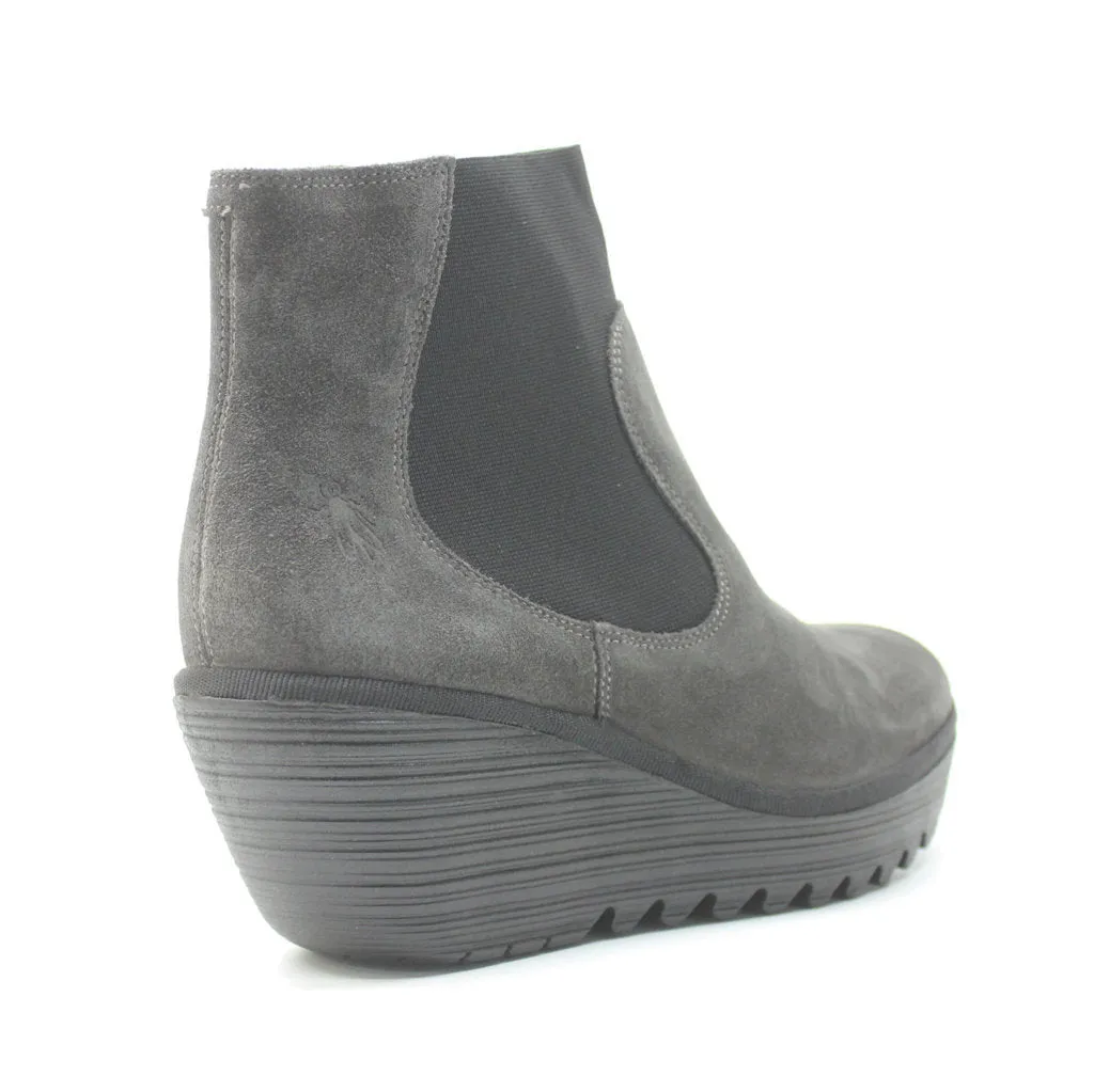 Yade398Fly Suede Women's Wedge Heel Ankle Boots